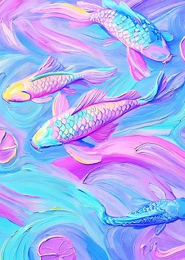 Pastel Koi Fish