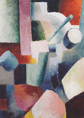 Abstract Geometric Painting