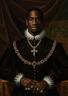 Travis Scott Renaissance Portrait