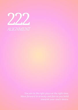 222 Alignment Inspirational Gradient