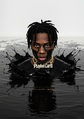 Playboi Carti in Black Liquid