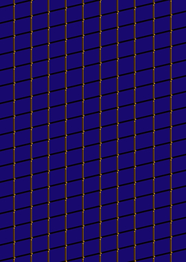 Blue and Gold Grid Voxel Tiles