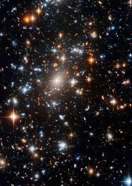 Deep Space Galaxy Cluster