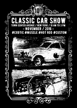 Classic Car Show Poster