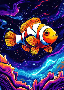Clownfish Cosmic Reef