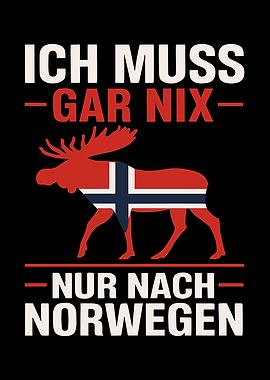 Norway Moose Graphic