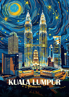 Kuala Lumpur Cityscape at Night