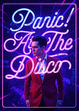 Panic! At The Disco Neon Portrait