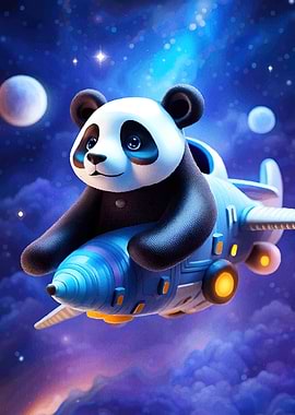 Panda Space Animal