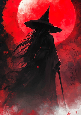 Witch under the Red Moon