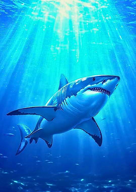 Great White Shark Underwater