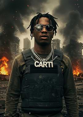 Playboi Carti in a War Zone