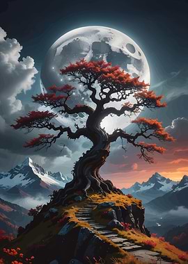 Japanese Bonsai Tree Moon