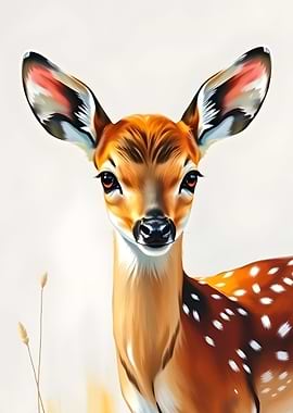 Adorable Fawn Portrait