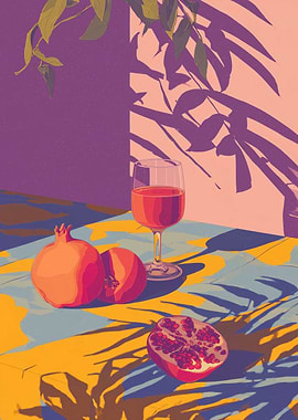 Pomegranates and Wine