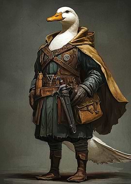 Anthropomorphic Duck Warrior