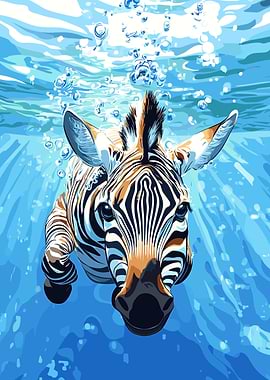 Zebra Underwater