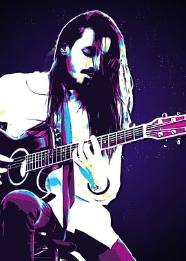 Guitarist in Pop Art Style