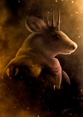 Crowned Rat Portrait