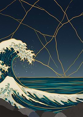 Kintsugi Wave Landscape