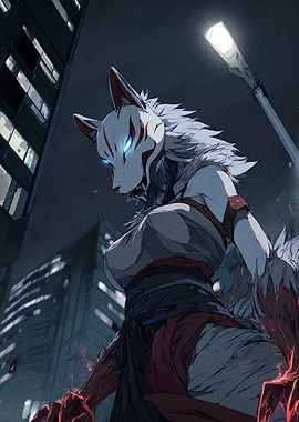 Urban Kitsune Warrior
