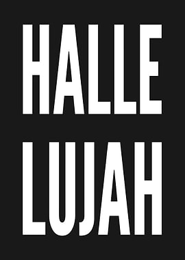 Hallelujah Text Art