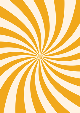 Orange and White Swirl Pattern