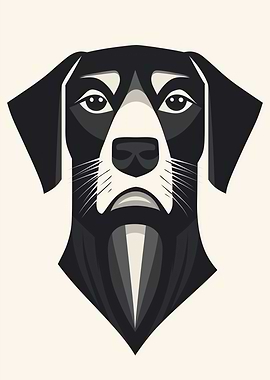 Stylized Dog Portrait