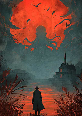 Cthulhu Rising: A Lovecraftian Horror Scene