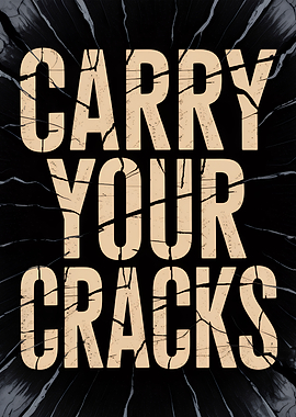 Carry Your Cracks Text Art