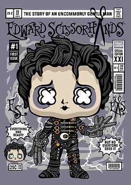 Edward Scissorhands Comic Book Cover Art