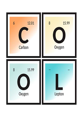Cool Elements Periodic Table Art