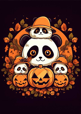 Halloween Pandas Animal