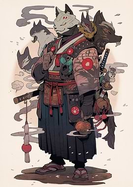 Wolf Samurai Animal