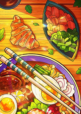 Ramen and Croissant Japanes