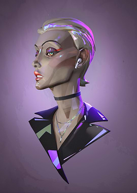 Stylized Portrait of a Woman