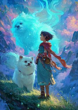 Fantasy Journey with Spirit Dog