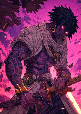 Warrior Glowing Sword