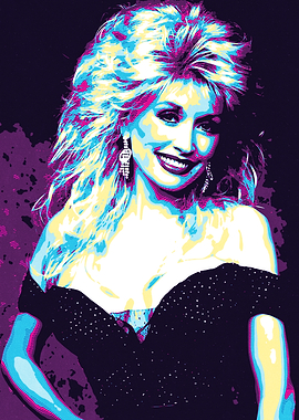 Dolly Parton Pop Art Portrait