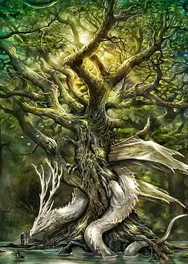Dragon and the Ancient Tree
