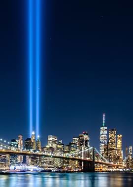 Tribute in Light over New York