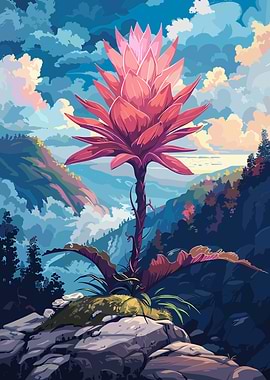 Fantasy Flower Landscape