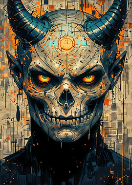 Cyberpunk Devil Portrait