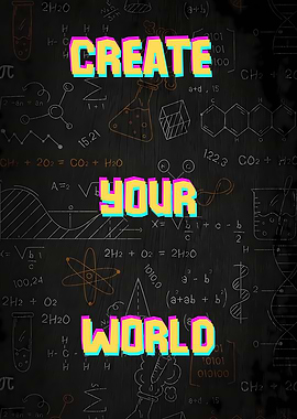 Create Your World Science Chalkboard Art
