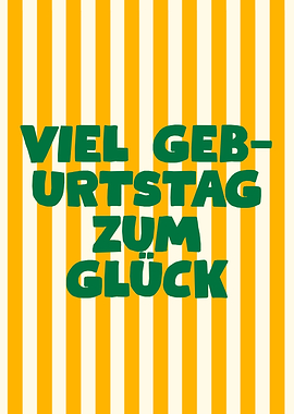 Viel Geburtstag zum Glück Card