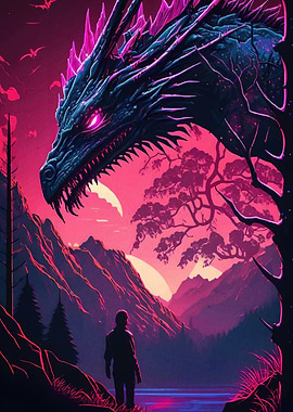 Dragon Figure Landscape