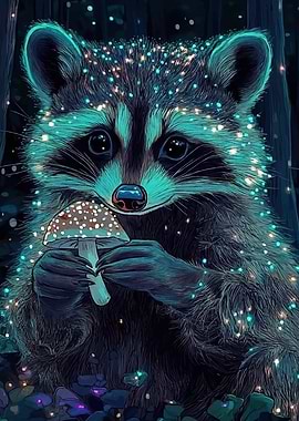 Glowing Raccoon Mushroom