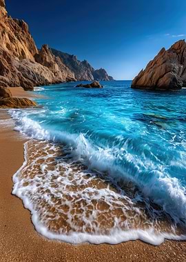 Coastal Beach with Turquoise Water