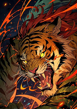 Fierce Tiger Animal