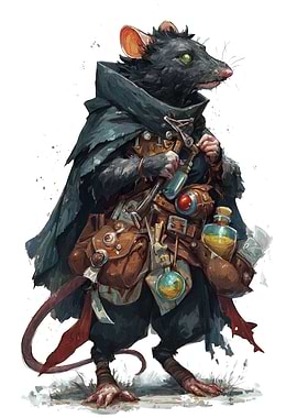 Anthropomorphic Rat Alchemist